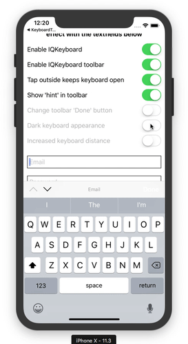 Customizing the iOS Keyboard in Your NativeScript Apps